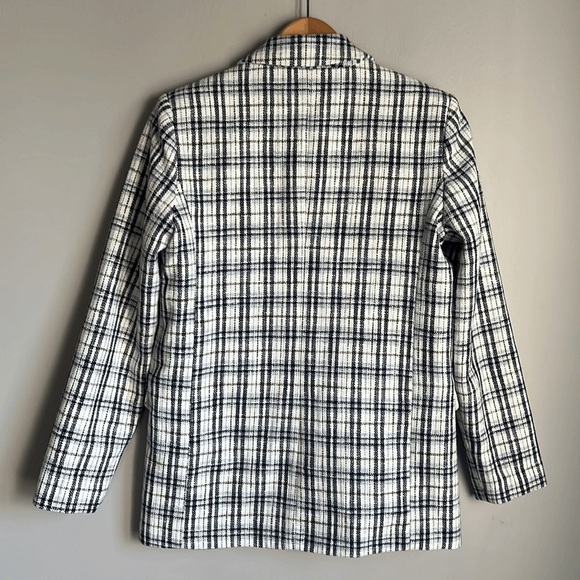 Abercrombie oversized lined boyfriend tweed blazer M - Picture 4 of 7